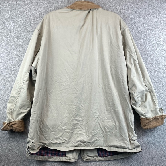 Vtg Old Navy chore coat corduroy collar cuffs L flannel lined Y2K 90’s retro - Picture 9 of 10
